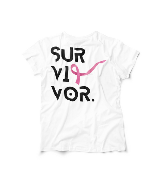 Signature Survivor Tee White