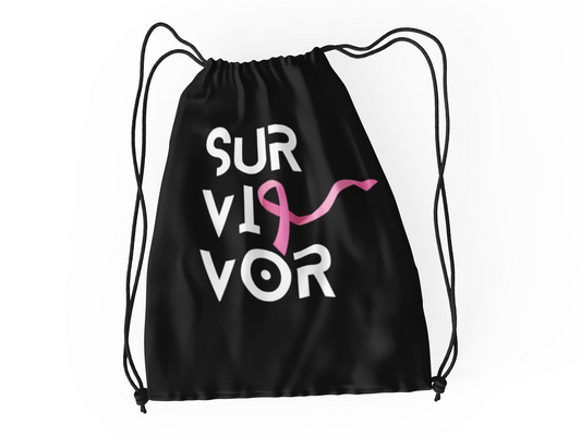 Survivor Drawstring Tote Black